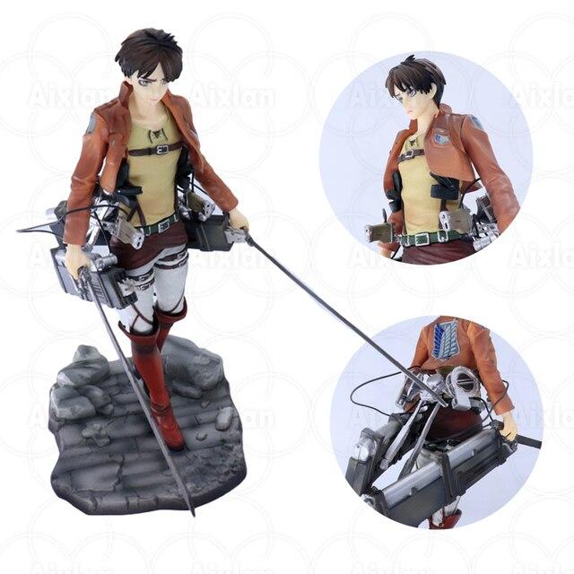 30cm Rival Ackerman Attack On Titan Anime Figure Eren Jaeger Shingeki No Kyojin Action Figure Sentinel Attack On Titan Figurine