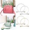 1Pair Metal Bag Handle Replacement For DIY Shoulder Bags Making Handbag Fashion Imitate Pearl Metal Circle Handle Bag Accessory