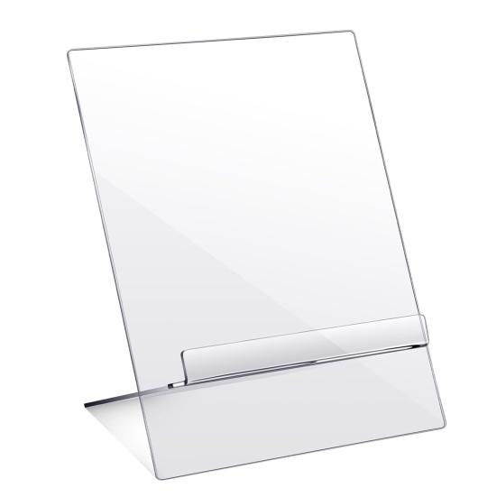 

Акриловая подставка для книг Прозрачный книжный дисплей Держатель для мольберта Компактный держатель кулинарной книги с регулируемым углом для отображения планшетов Газеты Журналы Ноутбуки чистый