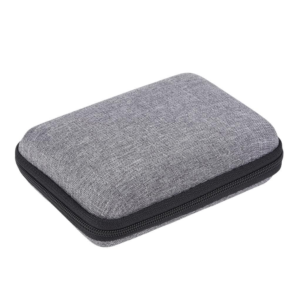 Earbuds Headphone Carrying Case with Mesh Pocket Storage Organizer Box Container Anti-scratch for Airpod Earphone/Charging Cable