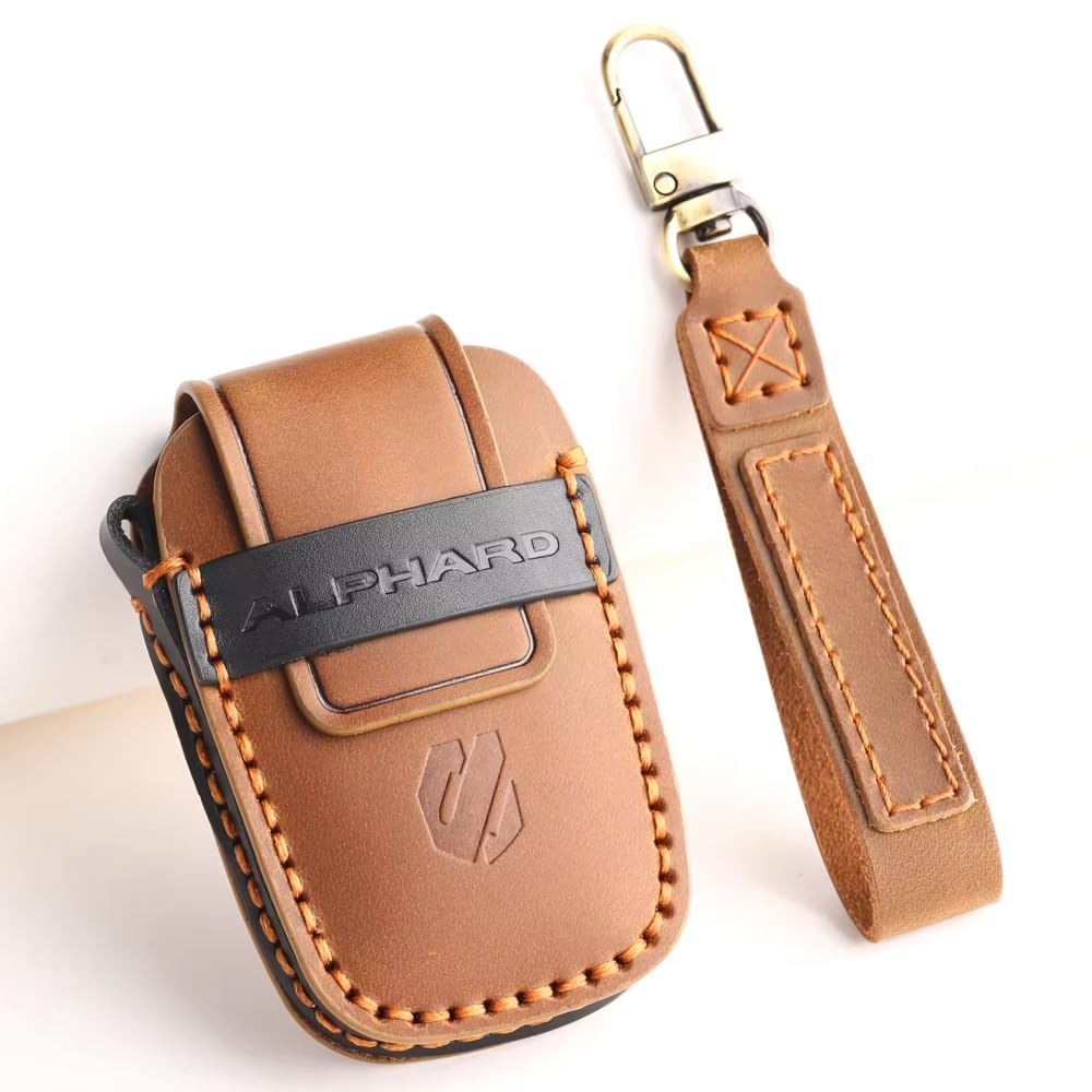 

LEXLEY Новий чохол для ключів для Toyota ALPHARD Серії 30 Серії 40 Натуральна шкіра 6 6 buttons