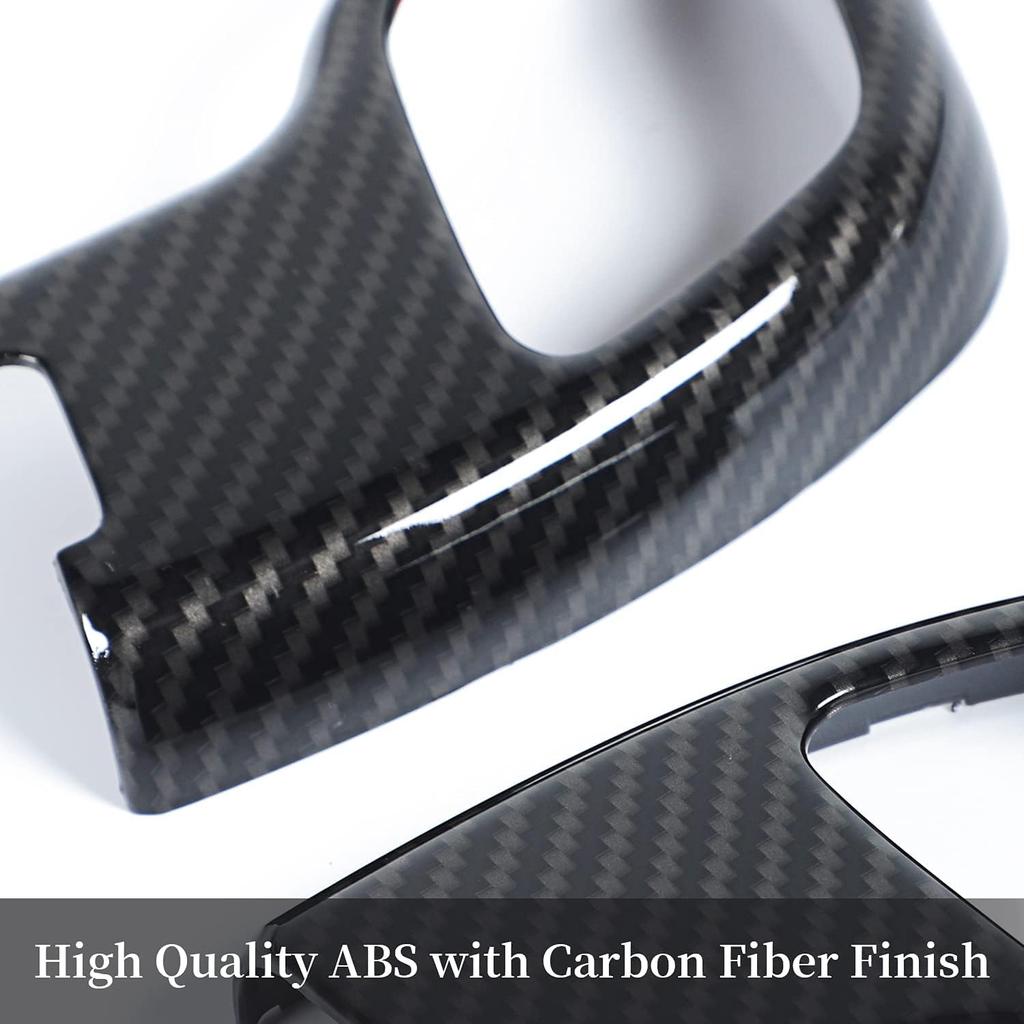 ABS Carbon Fiber Gear Shift Knob Cover Stick Shifter Cap Cover for 2015-2020 Ford F150