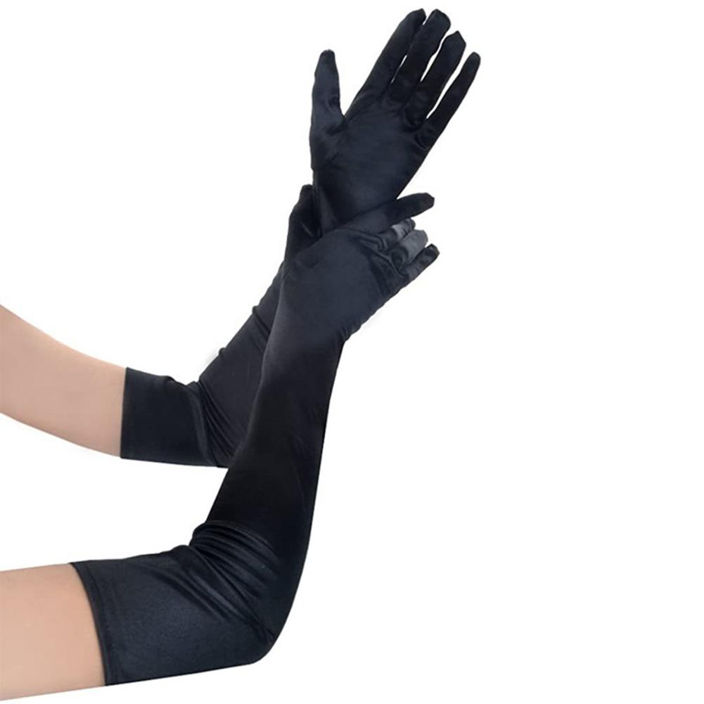 Comfortable Fit Evening Gloves Satin Gloves Elegant Design