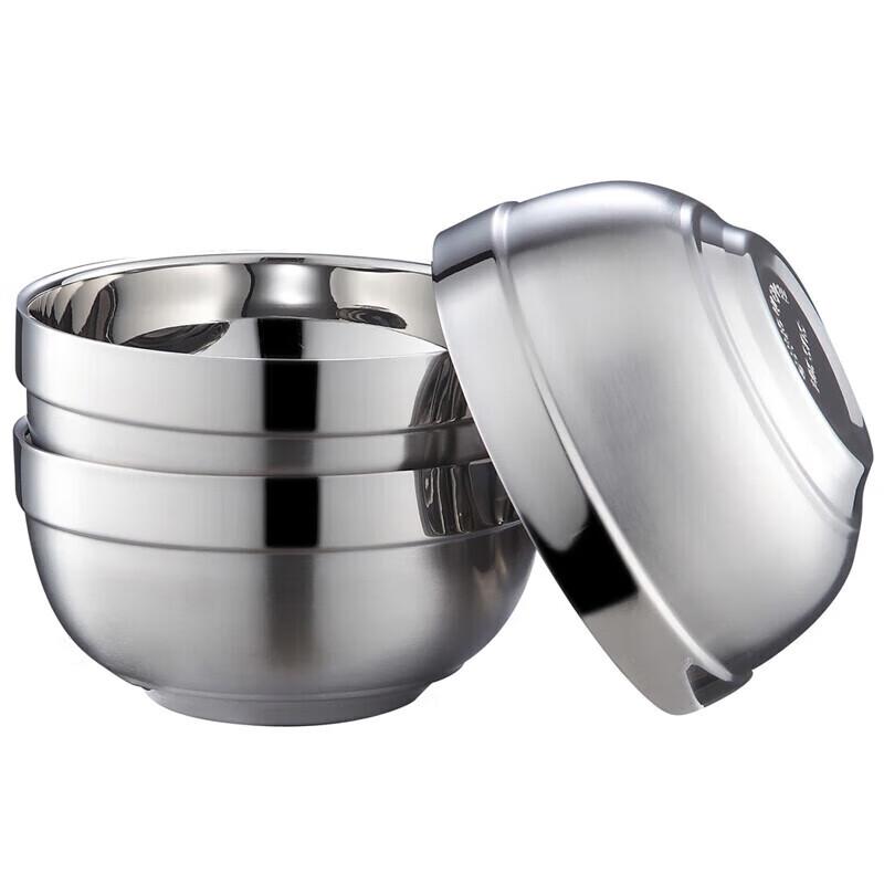 304 Stainless Steel Double-Layer Insulated Bowl Set