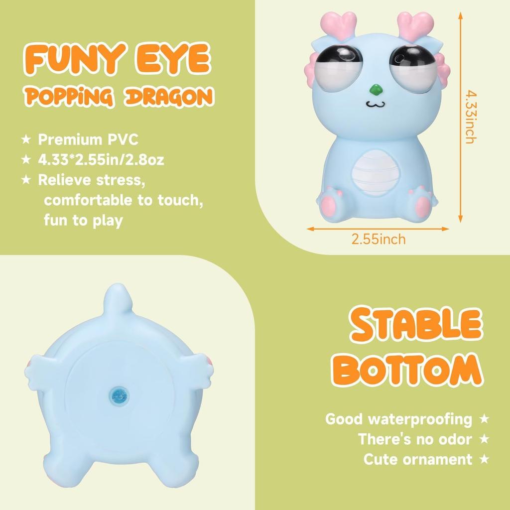 Eye Popping Out Stress Relief Cute Dragon Toy4ml
