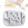 24TE Crystal Epoxy Resin Mold Plant Potted Cactus Casting Silicone Mould Handmade DIY Crafts Decorations Making Tools