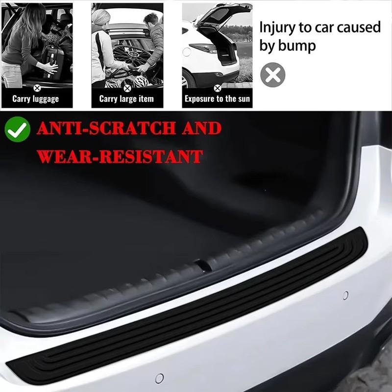 For Mini clubman PVC Rubber Protective Strip, Car Trunk Door Sill Protection Sticker, Bumper Reinforcement Decorative Sticker