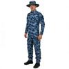 Zestaw spodni bojówek w kamuflażu morskim Ribstop z czapką