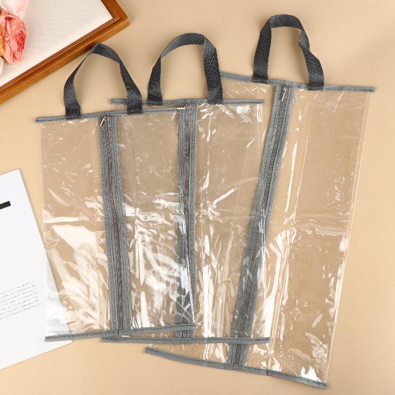 Portable Shoe Storage Bag Clear Wide Opening Design Durable Travel Organizer For Shoes Clothes Space-Saving Essential