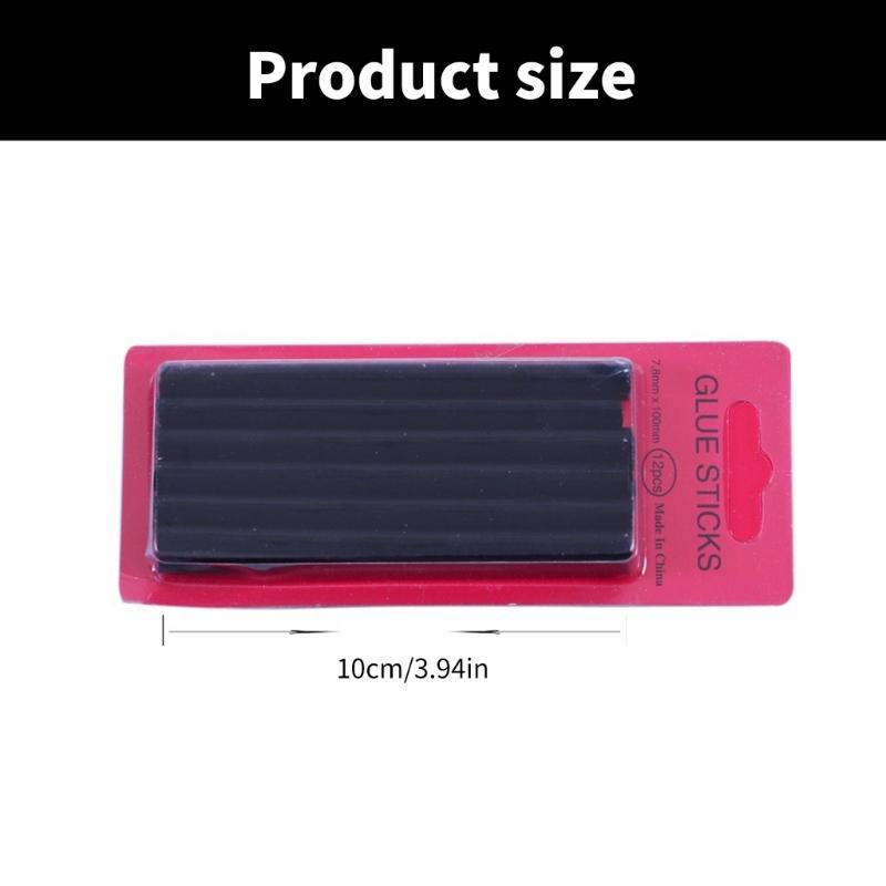 12pcs Heat Resistant Adhesive Sticks For Professional And DIY Hair Extension Application Hot Melt Glues for Wigs