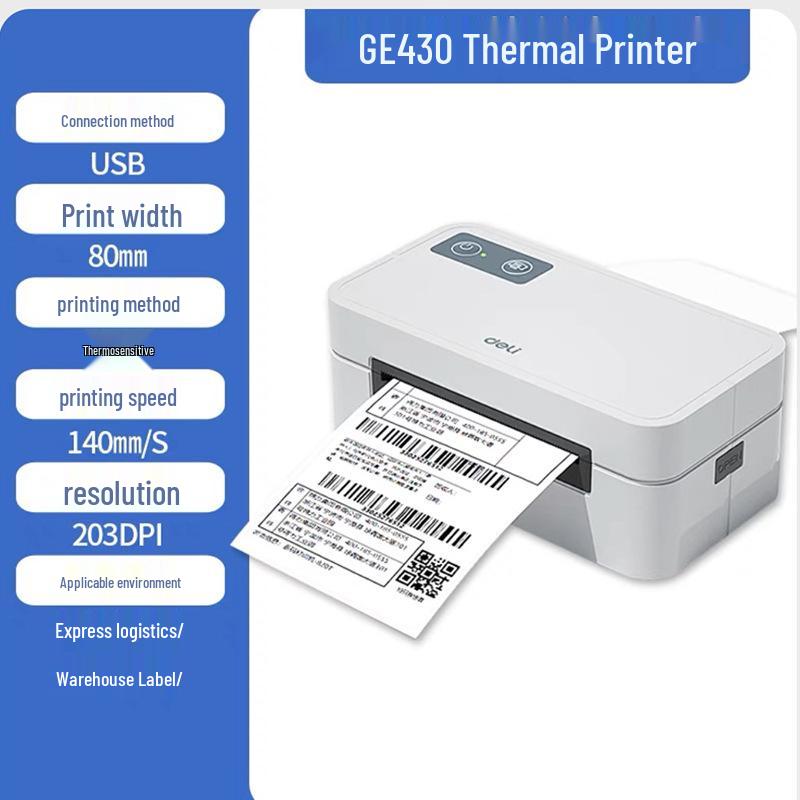 Deli GE430 Compact Thermal Label Printer