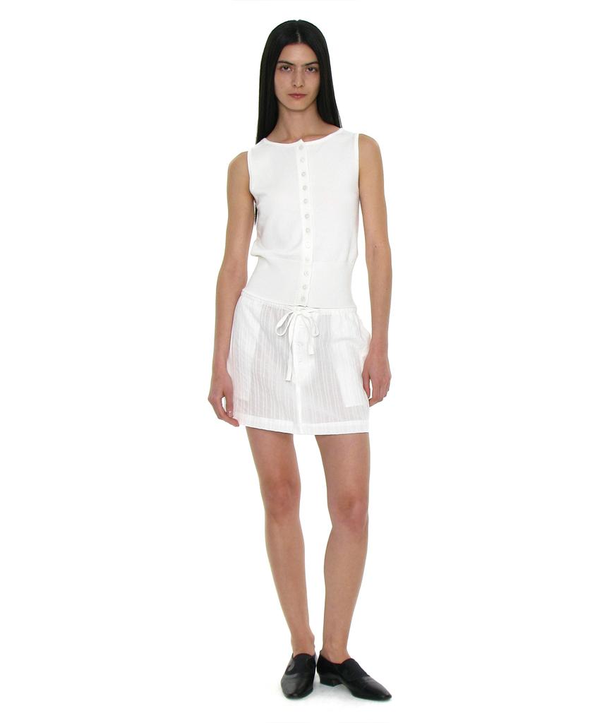 Partimento Woman Pwc Easy Mini Skirt_White