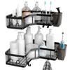Bathroom & Shower Storage Solution Space Saving Rack Adhesive Shower Shelf Corner Rack Efficient & Functional Shelf