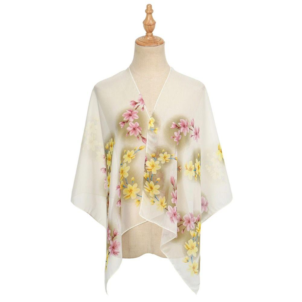Print Silk Scarf Vintage Headkercheif Hijab Foulard Bandana New Neck Tie Shawl Wraps Women
