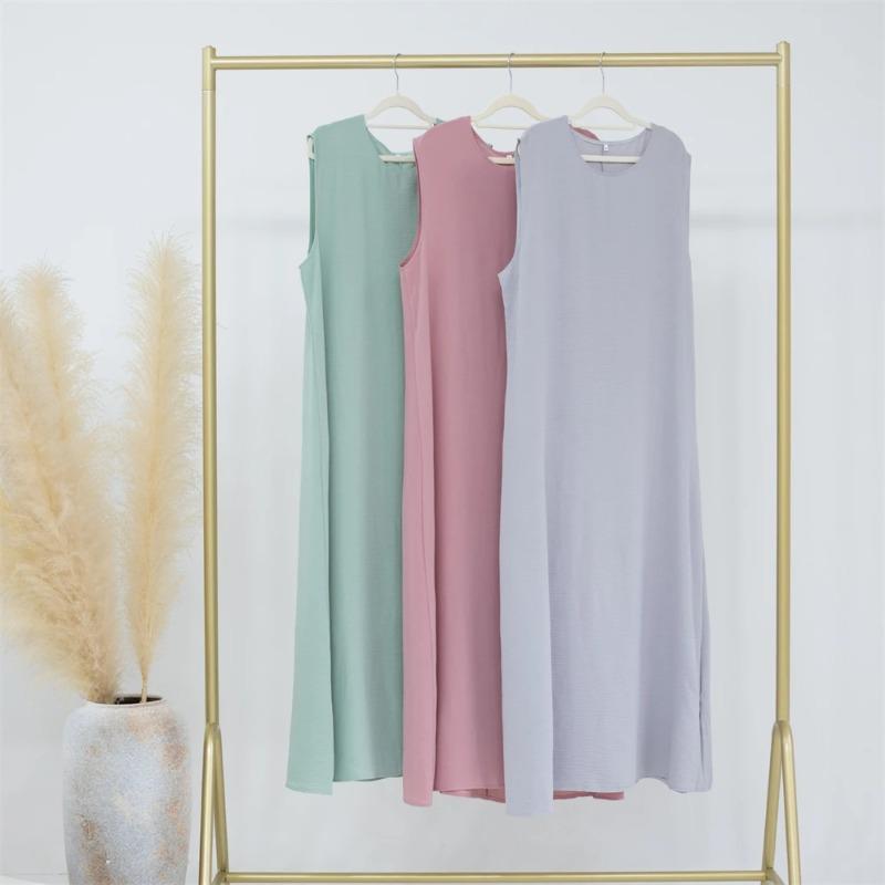 Ramadan Sleeveless Abaya Turkey Islam Arabic Muslim Long Dress African Dresses Women Clothing Robe Vestidos