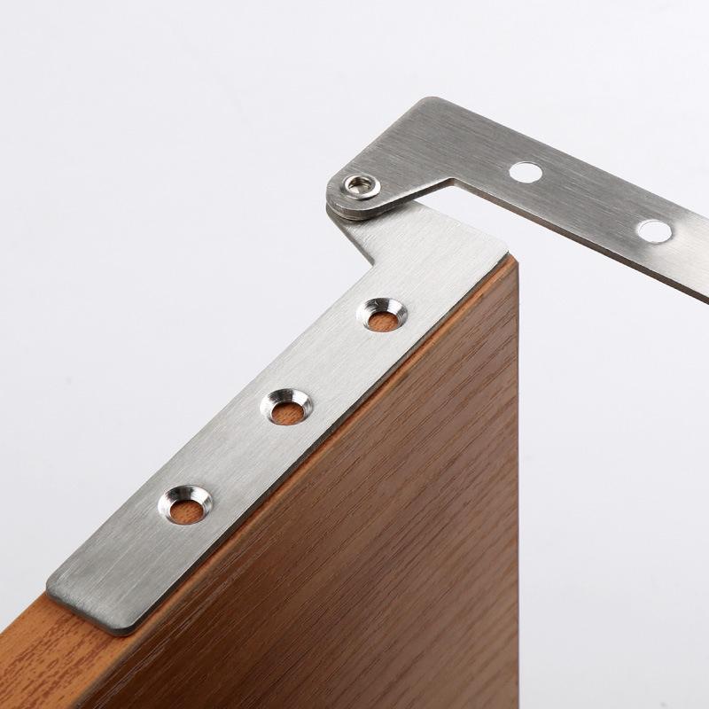 Stainless Steel Pivot Hinges Heavy Duty L Shape Door Hinges For Cabinet Folding Table Furniture Door Hardware
