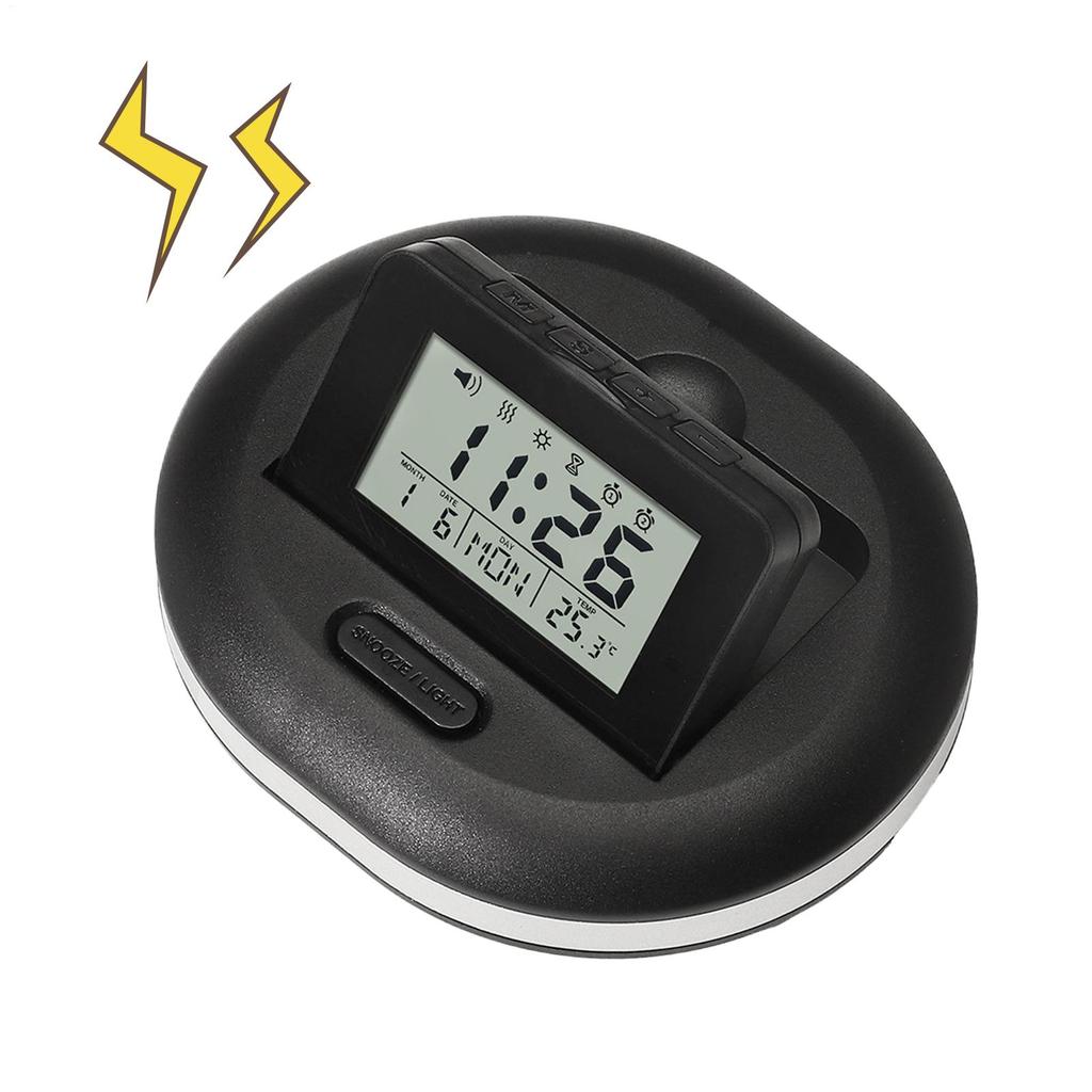 Vibrating LED Digital Alarm Clock Timekeeping Equipment With 3 Modes Countdown Temperature Display Weekdays And Weekends