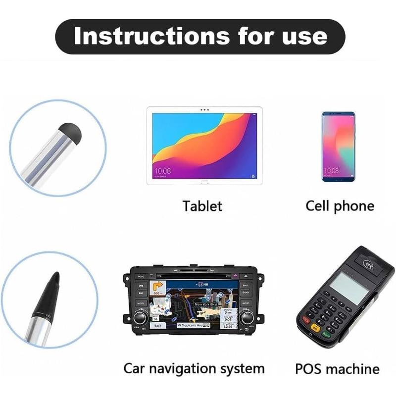 Universal Capacitive/Resistive Stylus Pen for IPhone IPad Samsung Smart Phone Tablet Touchscreen Stylus Pens Rubber Pen