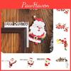 Christmas Door Frame Decoration Wooden Festive Corner Window Frame Decor