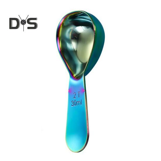 Coffee Scoop Stainless Steel Measuring Spoon 15/30ml Tablespoon for Ground Coffee Sugar Spices Short Handle Cooking Measurement Tool