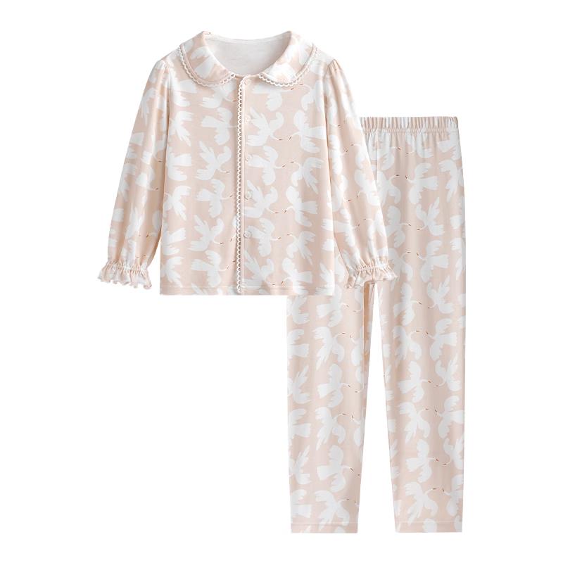 YEEHOO Girls  7A Antibacterial 100% Cotton Pajama Set 130
