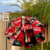Christmas Gift Halloween Theme Bear Truck Coca Cola umbrella is suitable for all seasons, including home travel and outdoor activities Y13