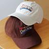 Fashion Hat Himade "Wide brim shows more face, small hat type" niche English embroidery alphabet baseball hat men's and women's caps