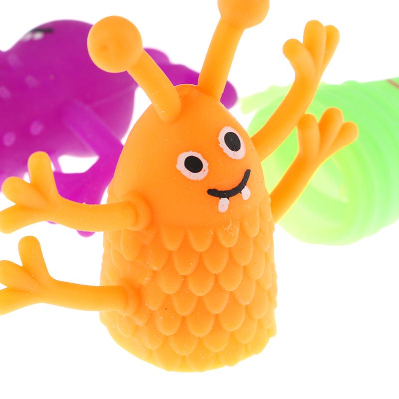 4Pcs/Set Expression Hand Puppet Children Finger Puppet Parent Storytelling Prop