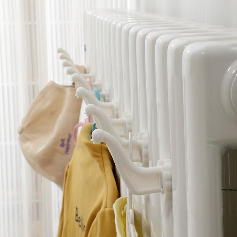 Radiator Clothes Hanger Drying Space Towel Rack for Radiator Hanging Clothes Holder Shelf Heat Resistant Bathroom Heated Hooks