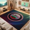 Southampton Football Print Crystal Velvet Rug, Comfortable Water Absorbent Non Slip Indoor Floor Carpet