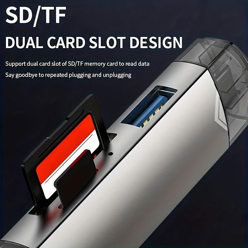 6 In 1 Multifunction Usb 3.0 Card Reader U Disk Flash Drive Memory Card Reading Adapter Phone Accessories