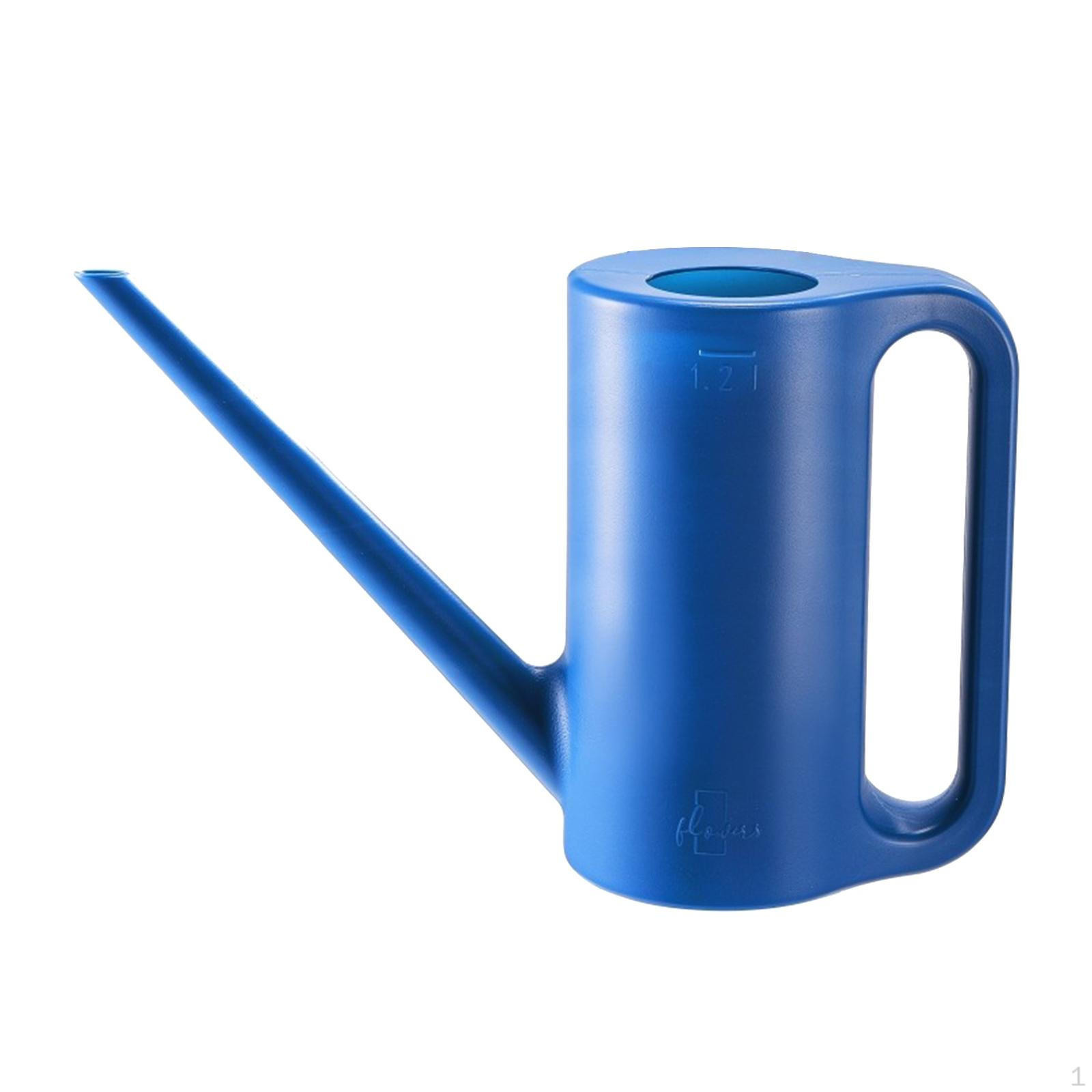 Elegant Flower Watering Can with Extended Spout and Comfortable Handle синий