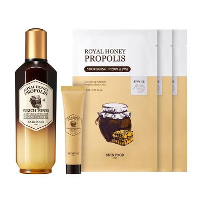 Royal Honey Propolis Enrich Toner + Dárek (3 masky + mini krém) [Dárky se mohou lišit]