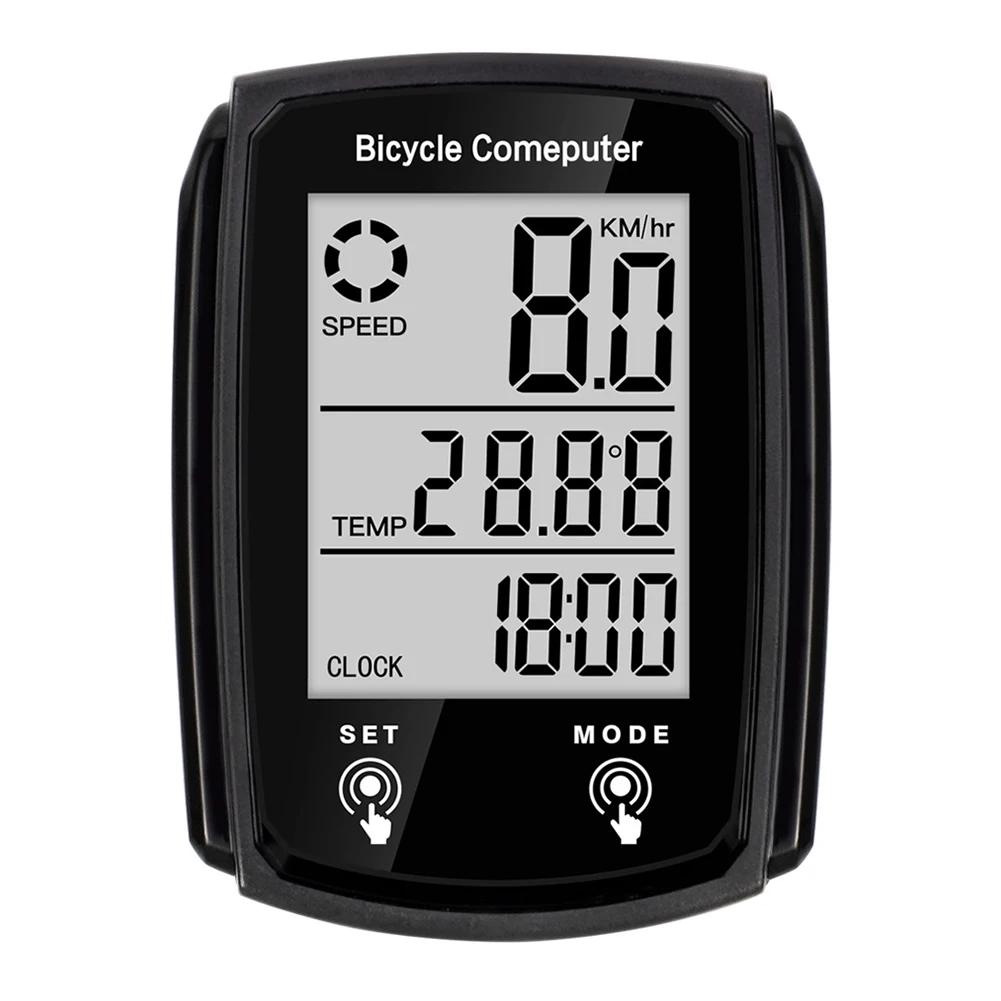Universal Bicycle Computer with Backlight LCD Touch Screen Bicycle Speedometer Wired for Outdoor Riding Bicycle Accessories