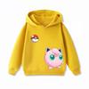 Felpa con Cappuccio Potdemiel Pikachu per Bambini Morbida e Comoda Adatta a Ragazzi e Ragazze Calda in Autunno e Inverno Felpa con Cappuccio per Bambini