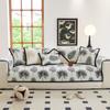 Anti-ski Neil Leaf Sofa Cushion, Universal New Sofa Cushion for All Seasons, Straight Row, High-end Sofa Cover Cloth