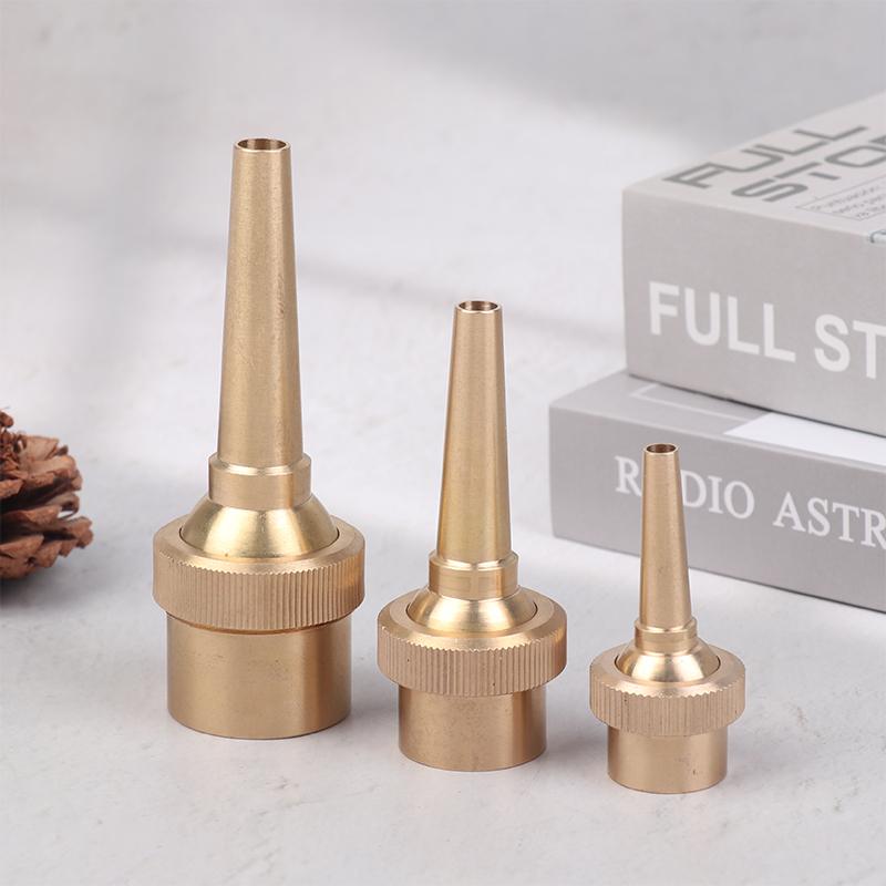 .1/2" 3/4" 1" Female Thread Copper Straight Jet Fountain Nozzle Adjustable Water Fountain Garden Park Radial Water Column
