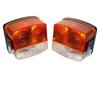 Duetz Fahr / Case IH / John Deere Tractor Direction Indicator & Position Lamp Set (LH + RH) – Amber/Clear | 12V