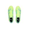 Puma Future Play Round Toe Lace-Up MG (Rubber Short Stud) Soccer Shoes Men Soccer Shoes Yellow Green 107190-03
