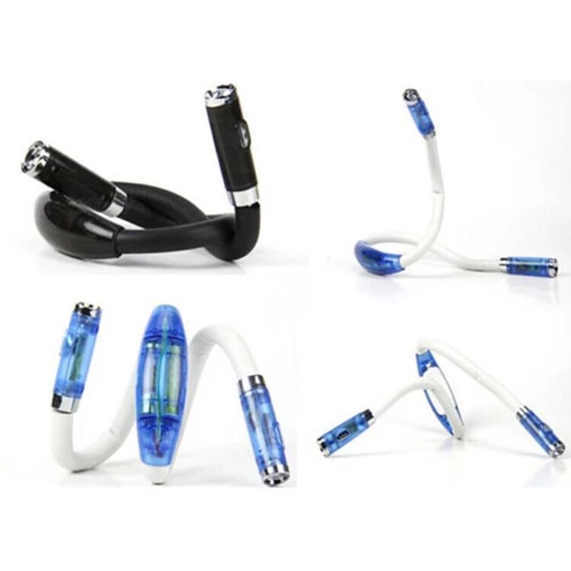 Flexible Handsfree LED Neck Light Book Reading Lamp Night Flashlight Camping Light Led Neck Reading Light Creative Work Lights