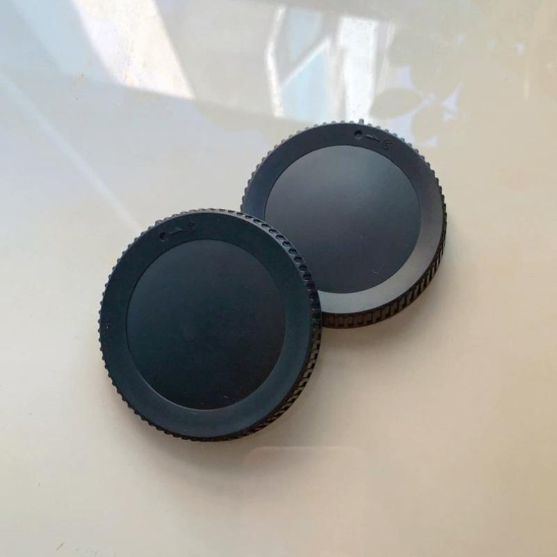 RF Mount Lens Rear Cap & Camera Body Cap Durable Anti-Dust Protection Cover for EOS R RP R5 R6 R7