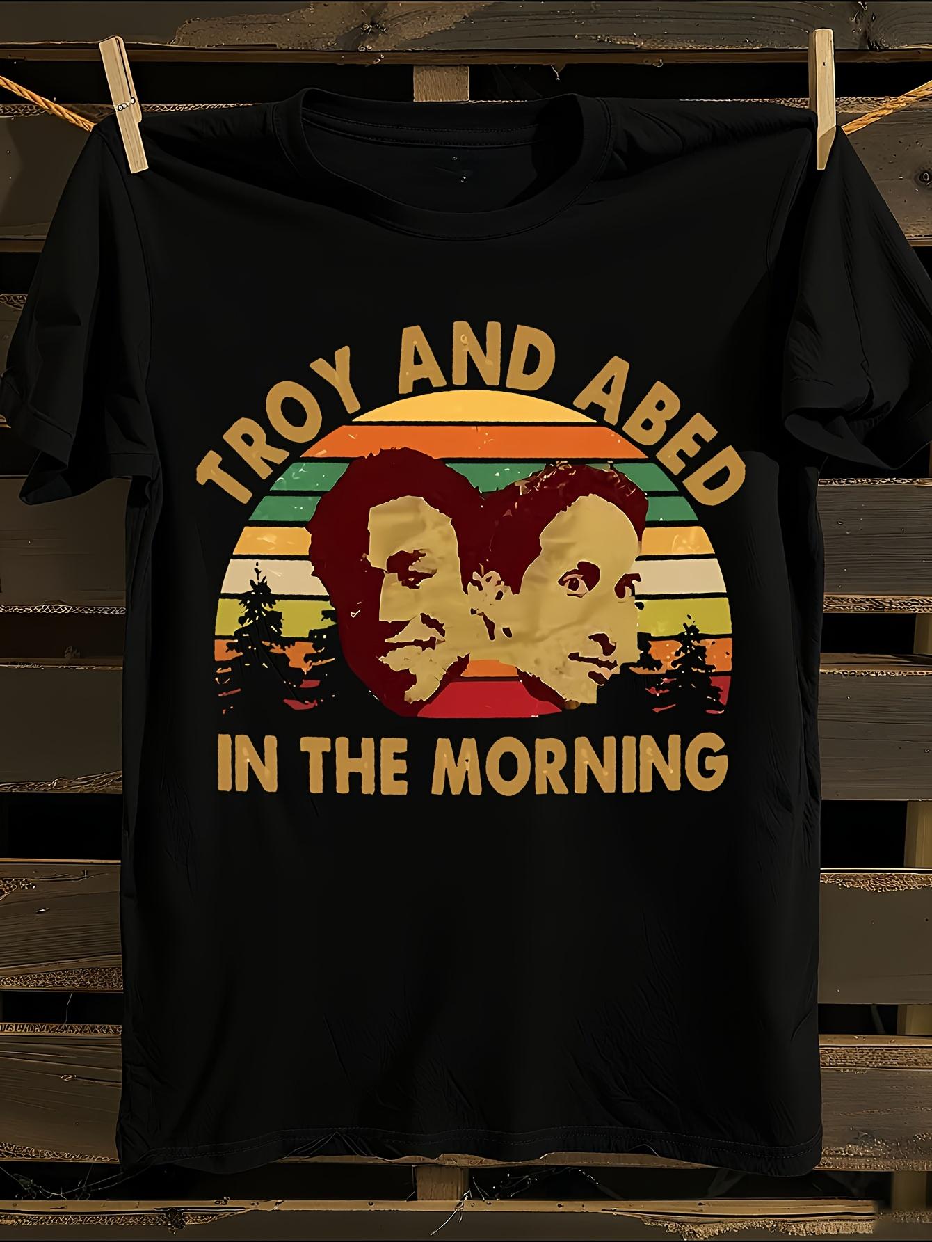 Oversized Troy and Abed in the Morning Graphic T-shirt XXXXL