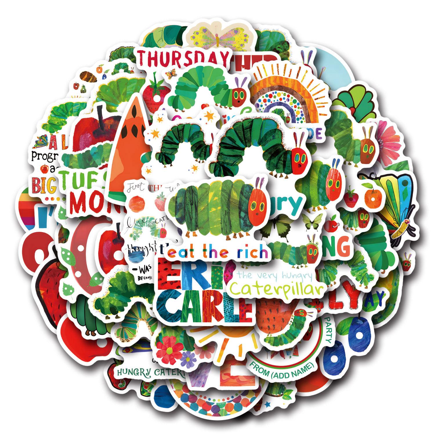 

55 Новых Моделей Очень Голодная Гусеница Граффити Наклейки Наклейки на Самокат