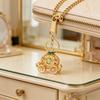 Kürbis Kutsche Schlüsselanhänger Märchen Kürbis Kutschen Schlüsselring mit Strasssteinen Emaille Funkelndes Auto Zubehör für Frauen Mädchen