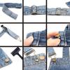 5 Sets Overalls Buckles Metal Suspender Replacement with Adjustable Slide Buckle for Jeans Suspender  Pants DIY Sewing Supplies