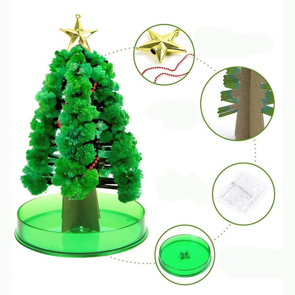 Novelty Funny DIY Visual Paper Crystals Growing Christmas Tree Science Toys Stocking Filler Gift