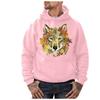 Men's Fashion Letters Printed Casual Slim Long-sleeved Hooded Sweatshirt Tops Pullover