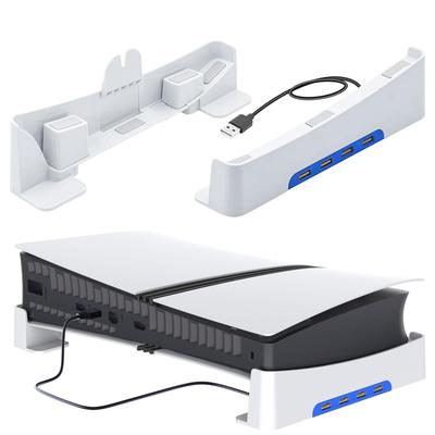 Horizontal Stand for the New PS5 Pro with 4 USB Expansion Hubs Improved Heat Dissipation Horizontal Stand for the New PS5 Compatible with PS5 Old Easy