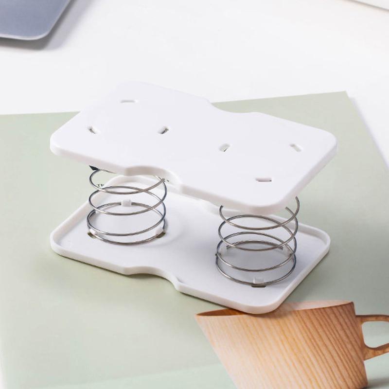 Tissue Box Dispenser Spring Loaded Bathroom Kitchen Organizer with Universal Bracket Home Office Toilet Paper Holder