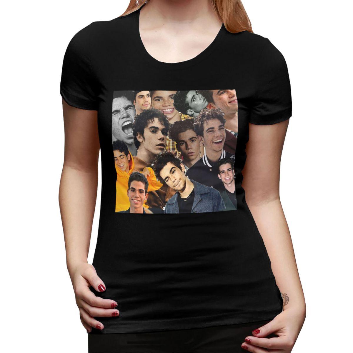 

Cameron Boyce Collage Design 2019 TShirt for Women Crew Neck Streetwear T Shirts Womens Short Sleeve Summer Clothes Tops 2XL